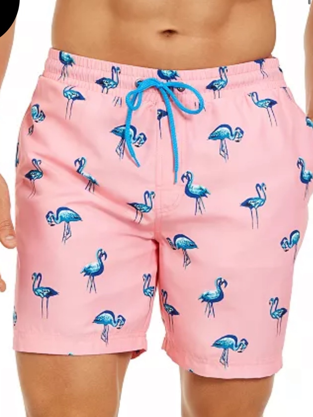 Club Room Men’s Flamingo Swim Trunks